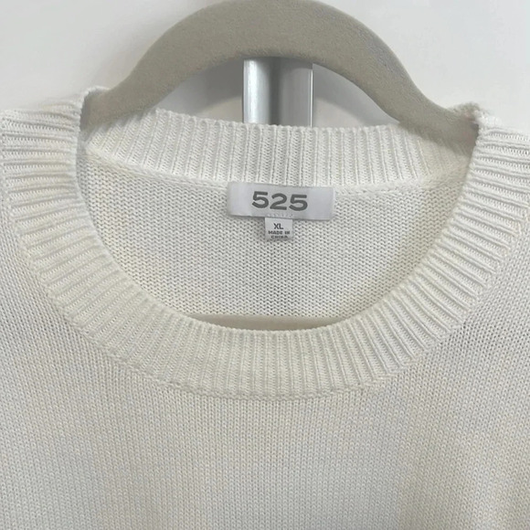 525 NWOT Cotton Sweater String and Puff Sleeve Detail, Size XL - Picture 3 of 10